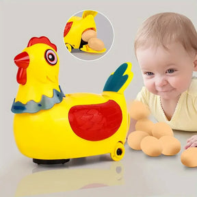 Toy Hen Who Can Walk Lay Eggs and Sing A Rooster An Electric Universal Children's Baby Puzzle Toys Boys and Girls