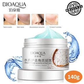 Bioaqua Brightening & Exfoliating Rice Gel Face Scrub 140g