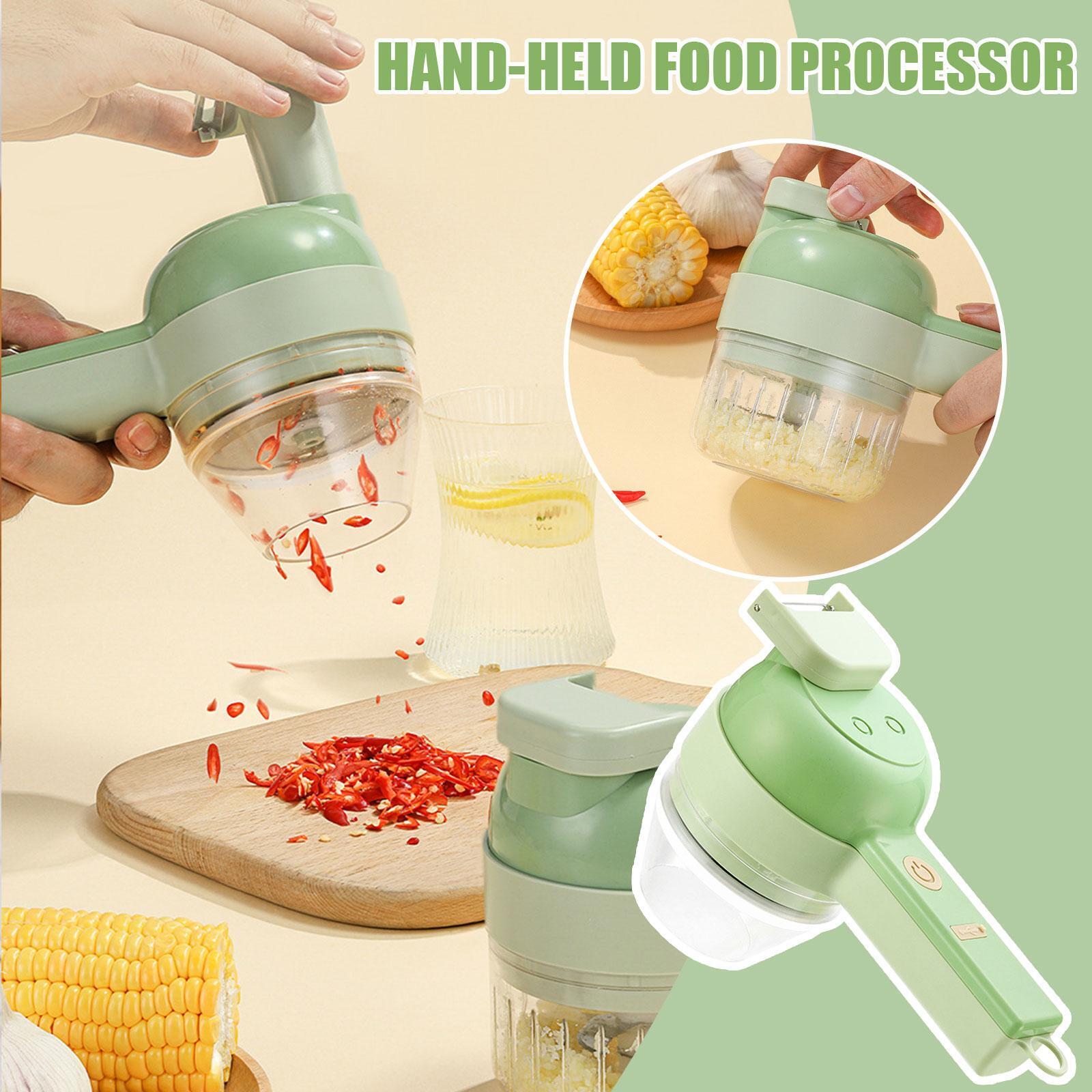 Handheld Vegetable Cutter 4 in 1 Electric Chopper