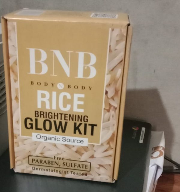 Bnb Whitening Rice Extract Bright & Glow Kit (with Box)