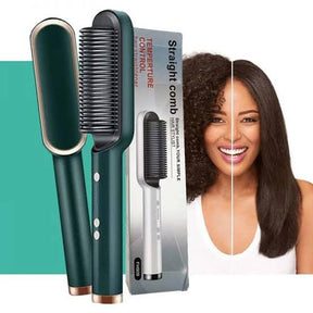 Electric Hair Straightening Brush For Women- 39 Seconds Quick Heat